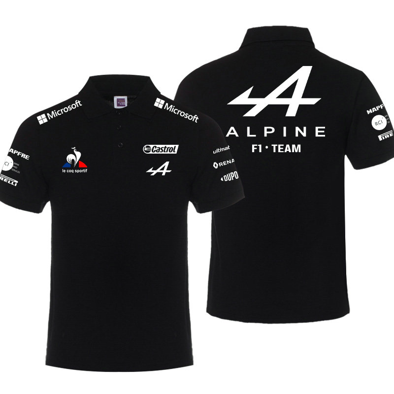 Polo Renault Alpine F1 Team 2022 Le Coq Sportif Coton Homme Manche Courte